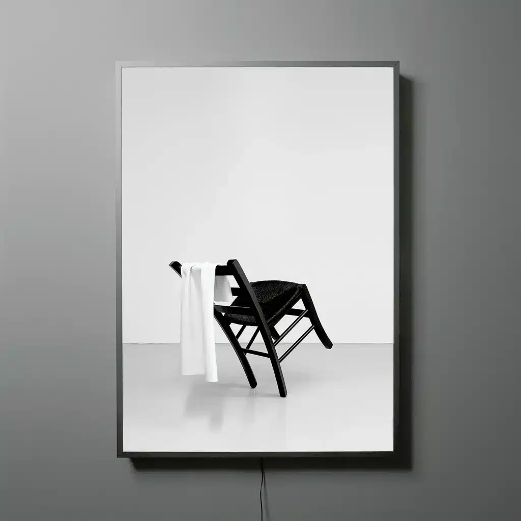 “SENZA TITOLO CON SEDIA” 2016 – Lightbox – cm 100 x 140 x 10