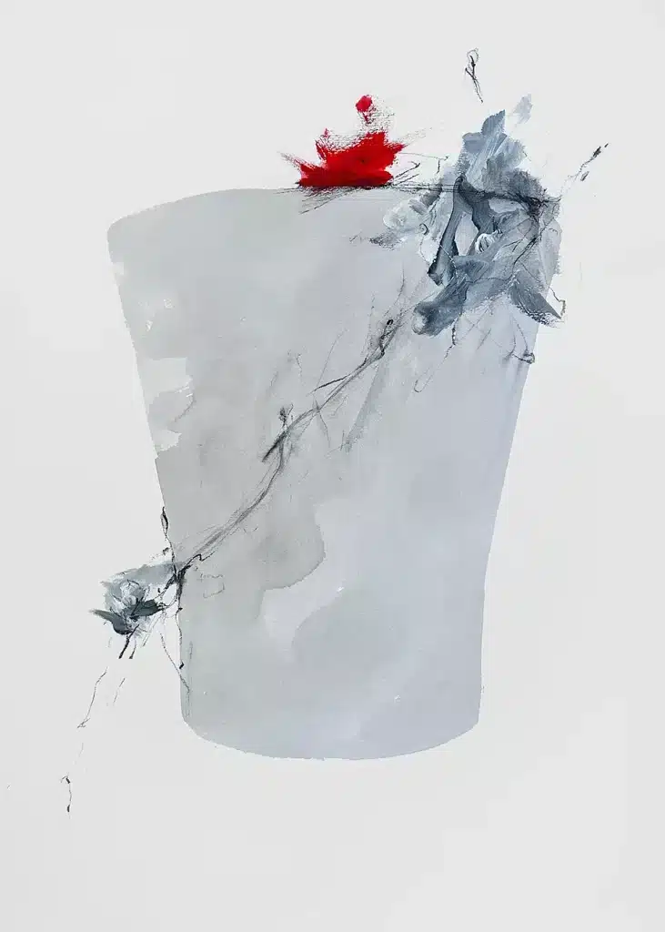 “SENZA TITOLO” 2020 – Acquerello, acrilico, creta nera e grafite su carta / Watercolor, acrylic, black clay and graphite on paper – cm 50 x 70