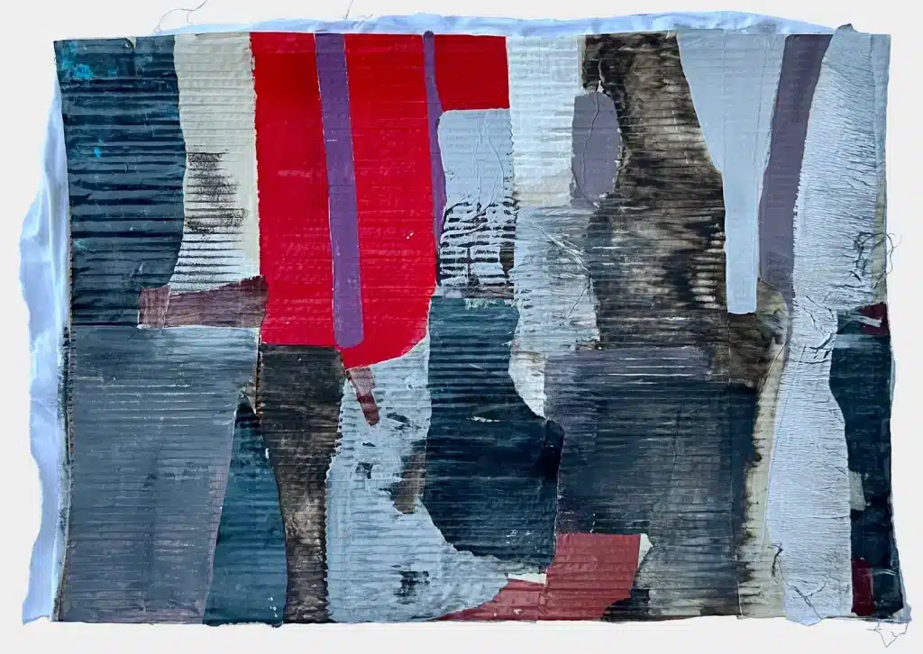 “Img. Caracas 2019#3” 2022, tecnica mista su cartone / mixed media on cardboard – cm 60 x 80