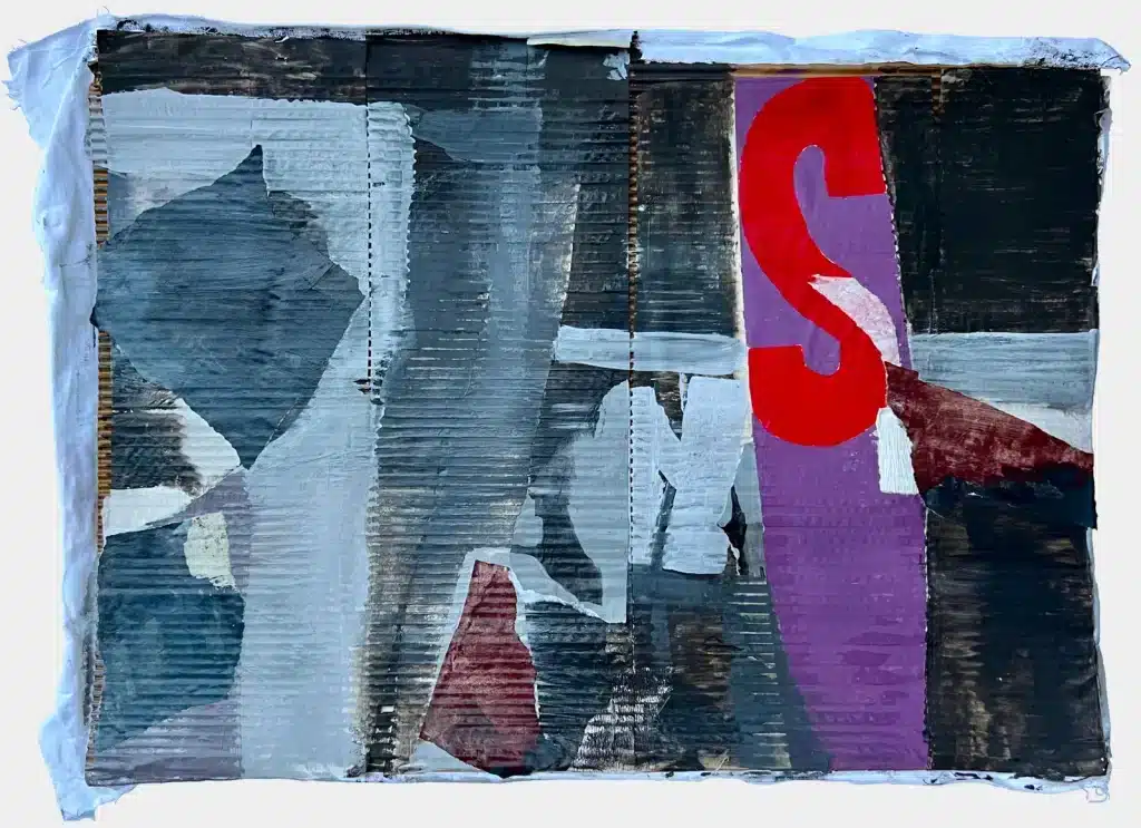 “Img.Caracas #4” 2022, tecnica mista su cartone / mixed media on cardboard – cm 60 x 80