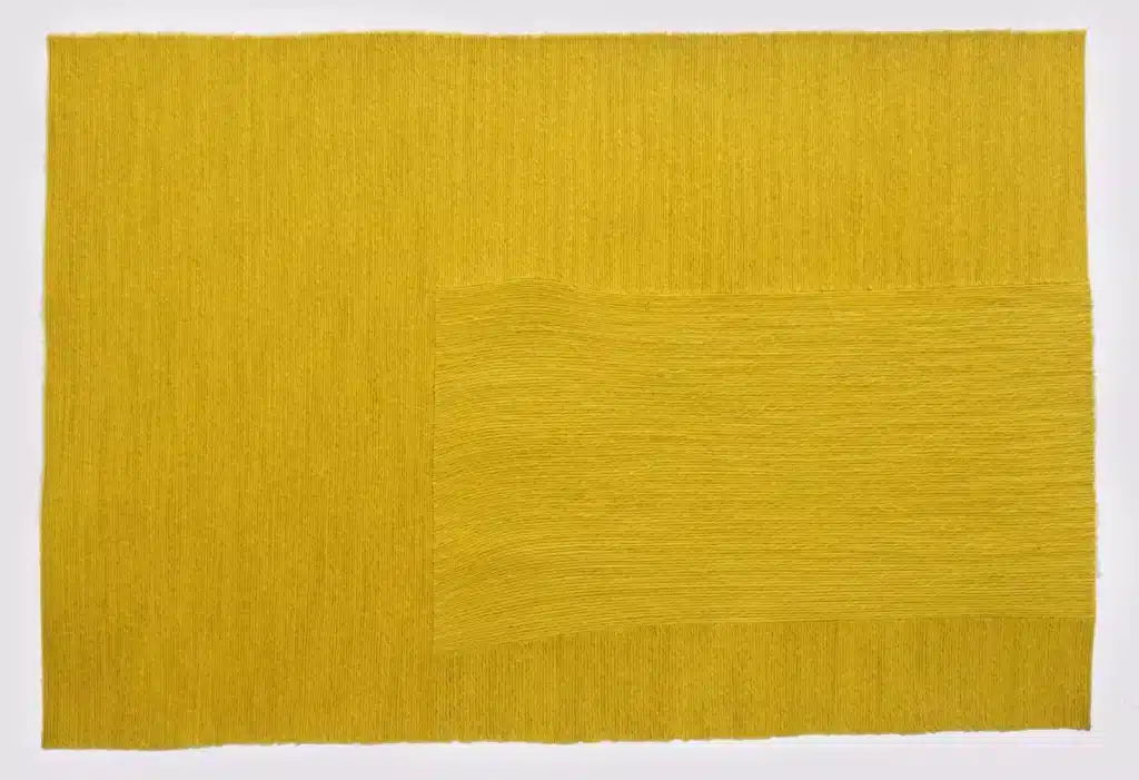 “Carpets # 23” 2023 – cordicella di juta su polietilene – jute rope on polyethylene – cm. 92 x 130