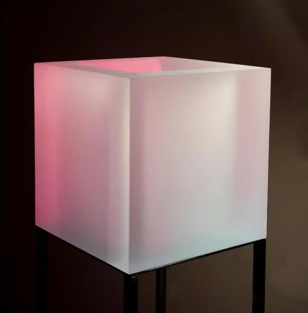 “Casa Pontormo” 2003, Mixed media on plexiglas and iron / Tecnica mista su plexiglas e ferro – cm 105 x 35 x 35