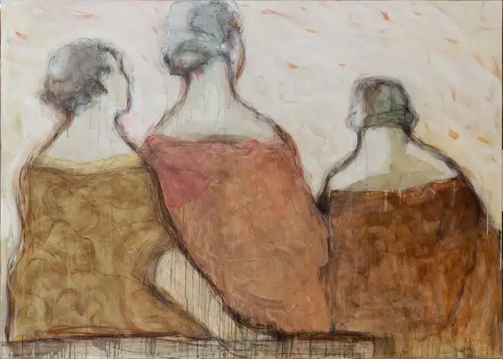 “I soliti Sospetti”, 2025 - tecnica mista su tela cotone - cm. 170 x 100