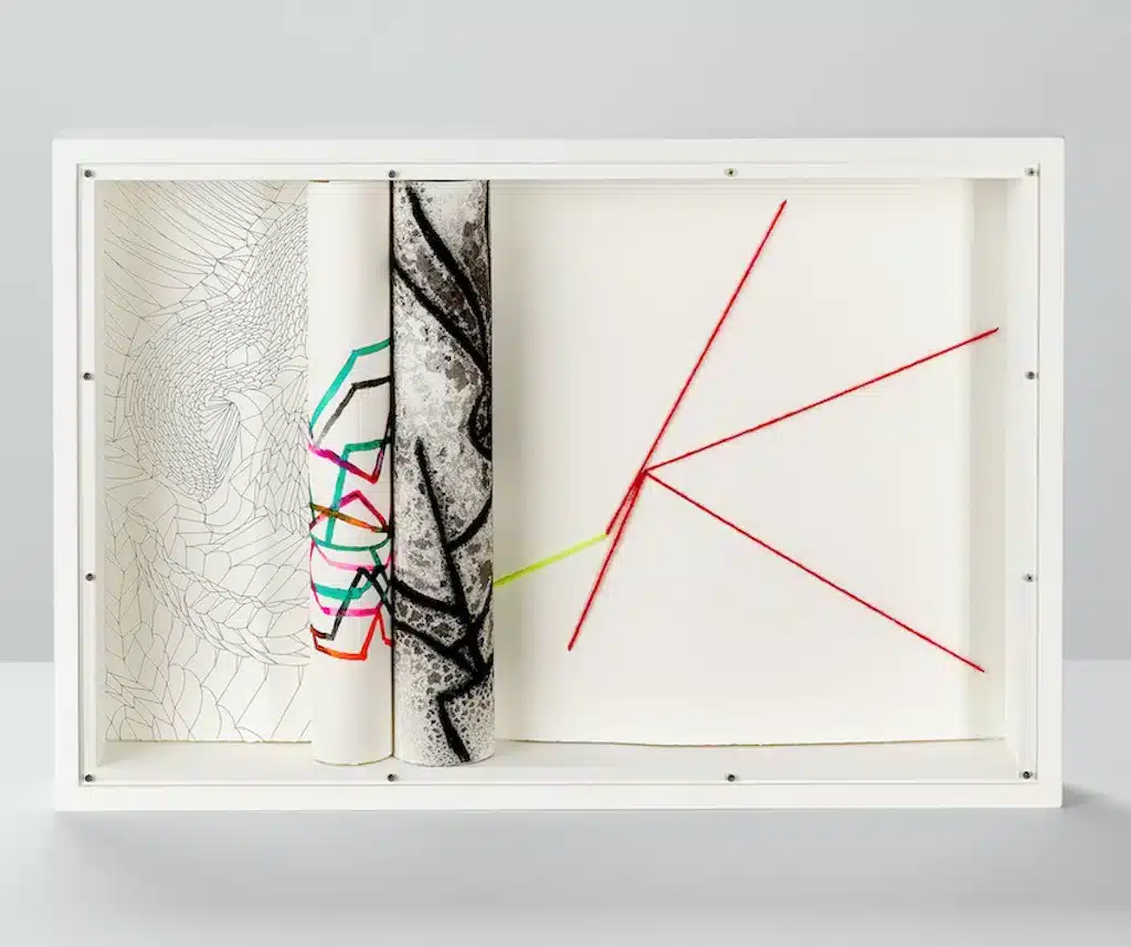 “Untitled” 2017 , Mixed media on wood / Tecnica mista su legno – cm 33 x 43 x 6