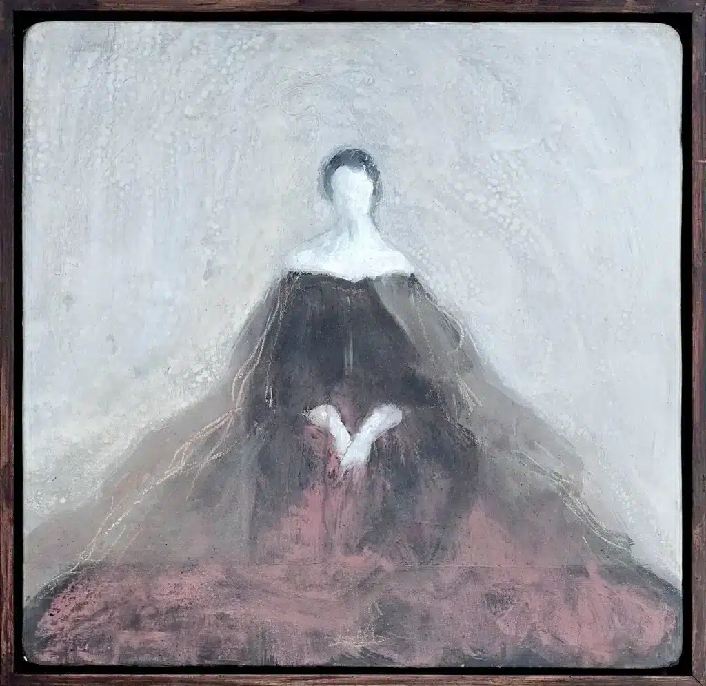 “Se vogliamo che tutto cambi bisogna che tutto rimanga com’é “ , 2025 - tempera e acrilici su legno - cm. 40 x 40