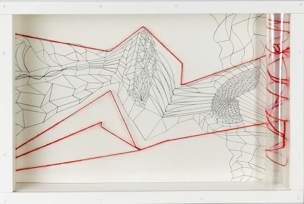 “Untitled” 2017, Mixed media on paper – Tecnica mista su carta – cm 40 x 60 x 6