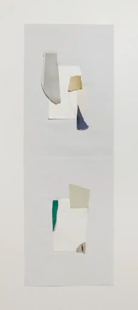 “Armonie # 5” 2018, Collage and mixed media on paper / Collage e tecnica mista su carta – cm 100 x 24