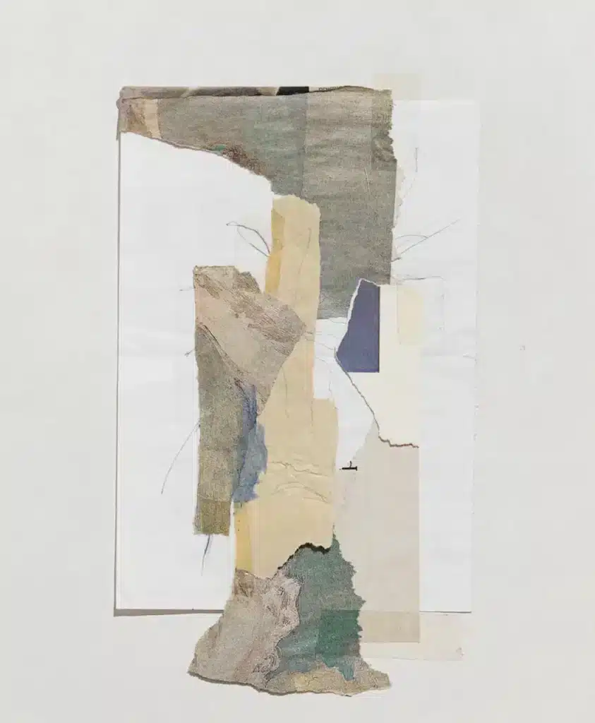 ” Equilibri Possibili # 3″ 2017, Collage and mixed media on paper / Collage e tecnica mista su carta – cm 30 x 25