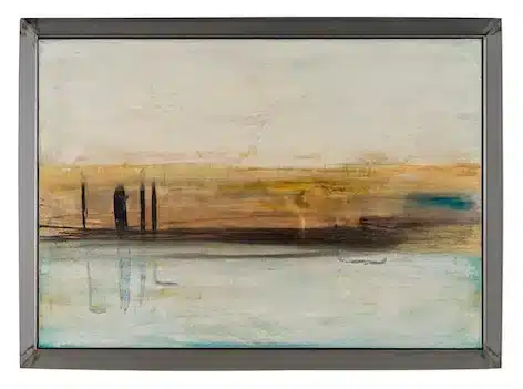 “La mia laguna”, 2022 – tecnica mista su legno / mixed media on wood – cm 78 x 112 x 5