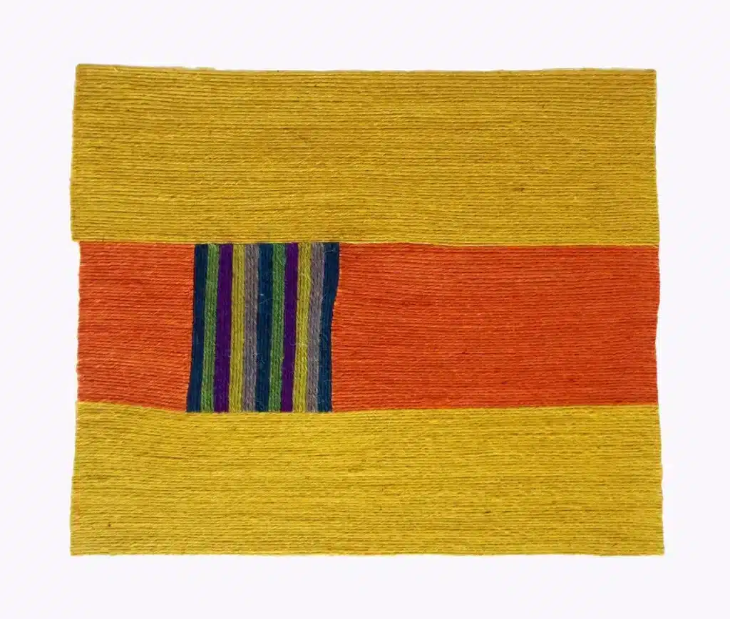 “Carpets # 23” 2023 – cordicella di juta su polietilene – jute rope on polyethylene – cm. 92 x 130