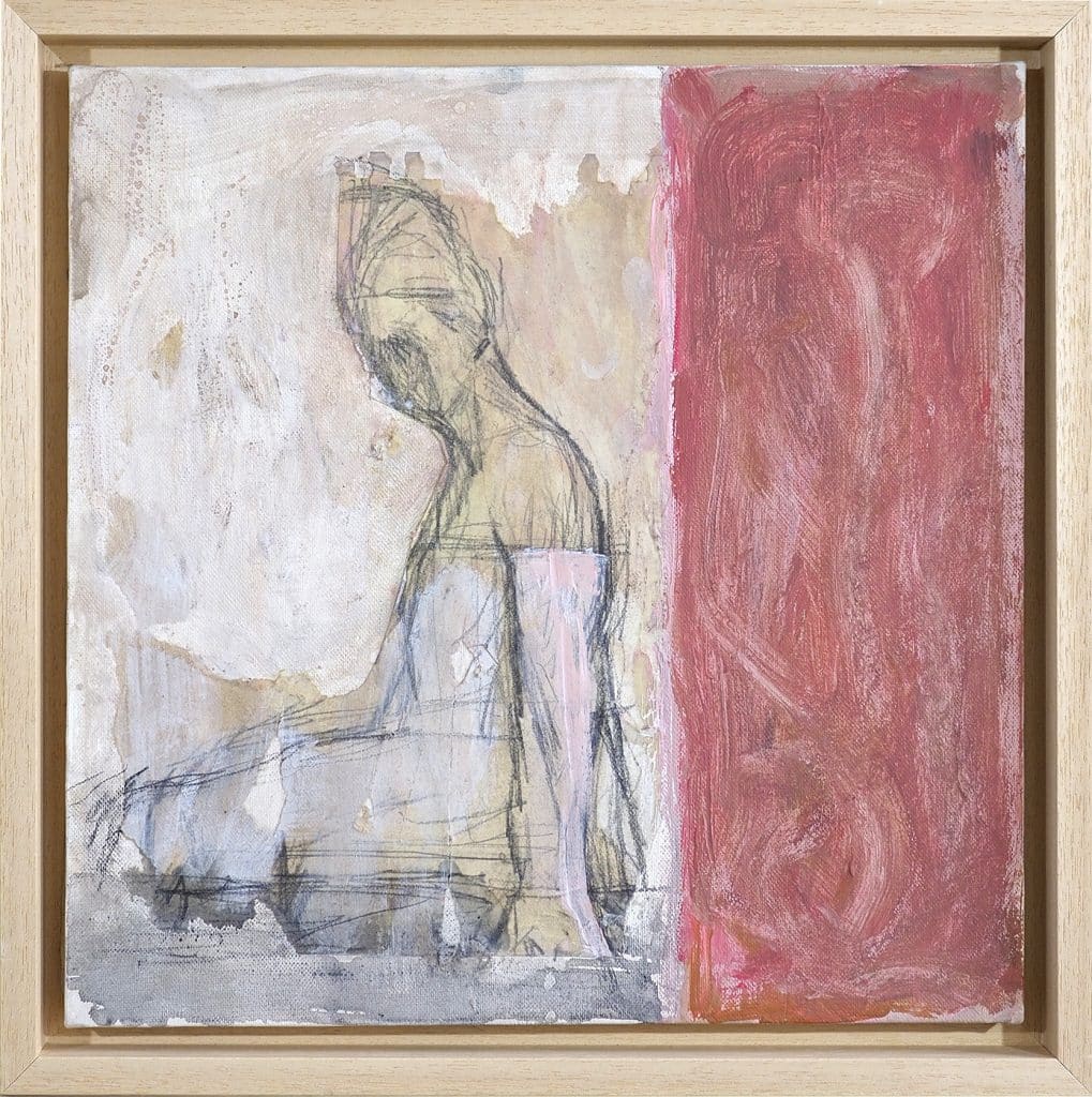 “La stanchezza delle stelle” 2026, mixed media on canvas  - cm. 40 x 40