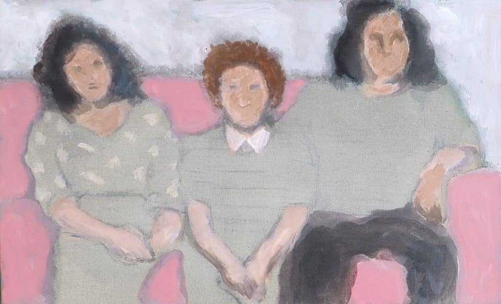 “L’intervallo" 2026, mixed media on canvas  - cm. 40 x 25