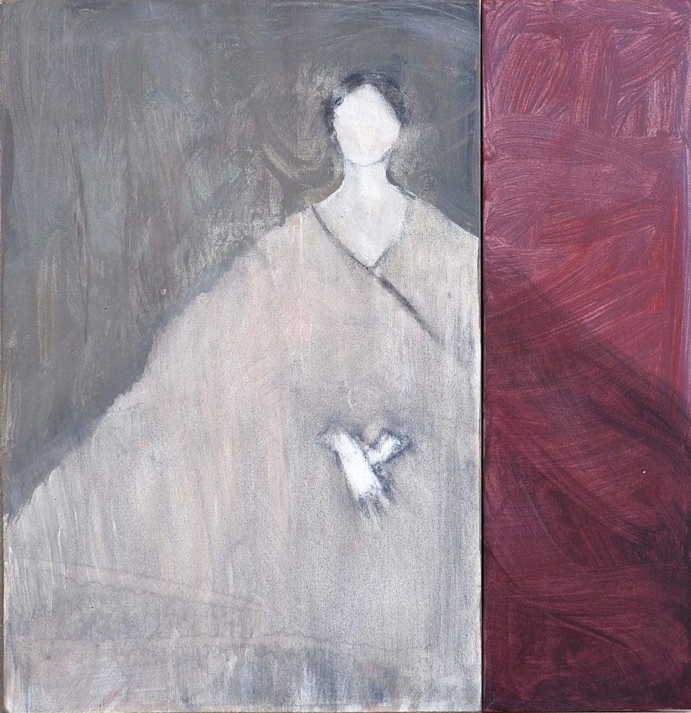 “Permanenza” 2026, tecnica mista su tela - cm. 40 x 38.5