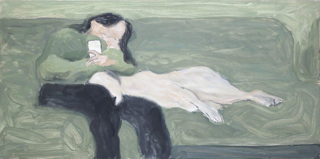 “Si erano fermati qui” 2026, mixed media on canvas - cm. 40 x 80